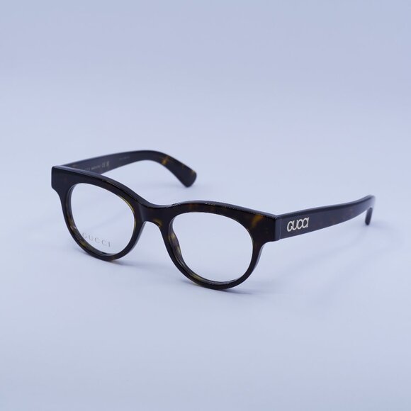 Gucci GG1792O 002 Eyeglasses Dark Havana 46mm Square Frame - Picture 1 of 10